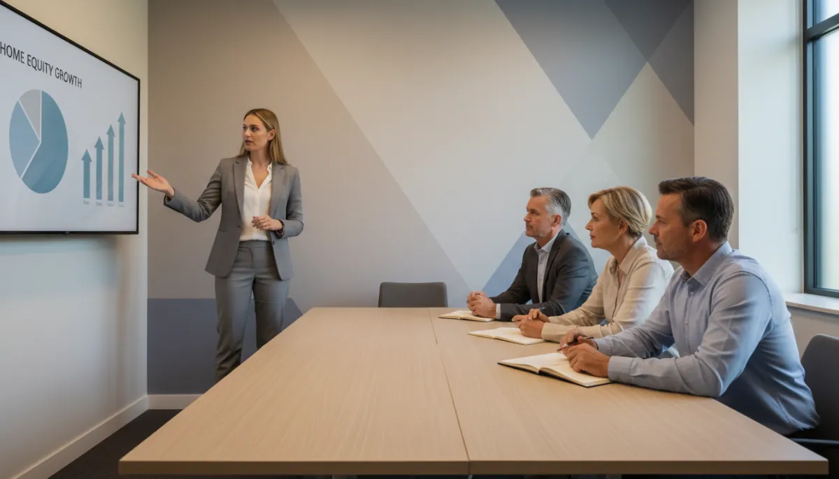 Real estate seminar teaching homeowners about leveraging equity