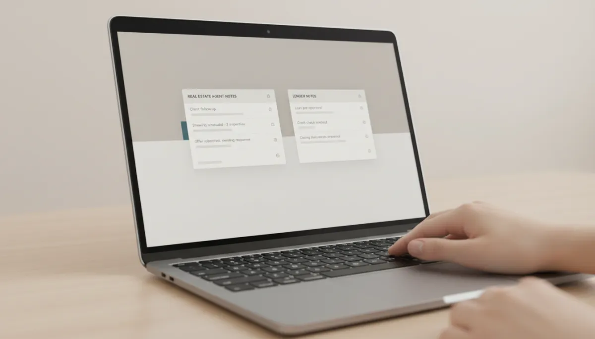 Shared CRM notes between agent and lender