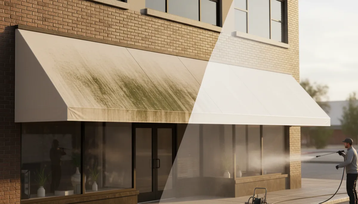 Restore Storefront Appeal with Awning Cleaning