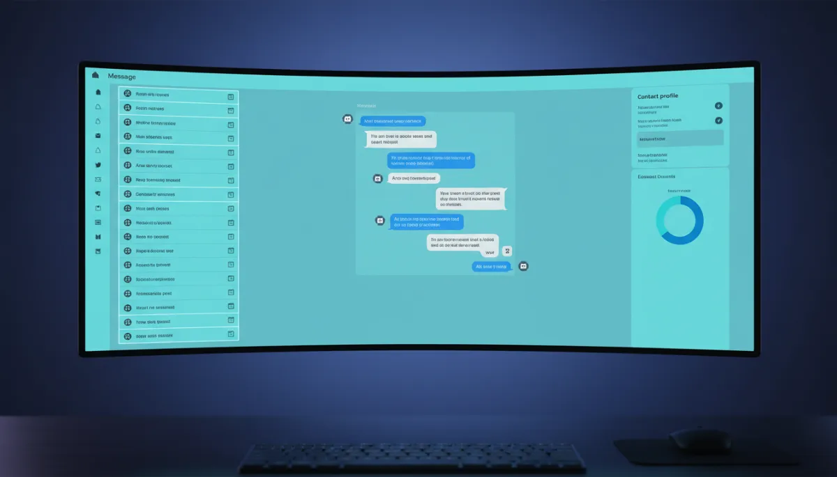 Unified messaging dashboard showing AI-managed customer conversations