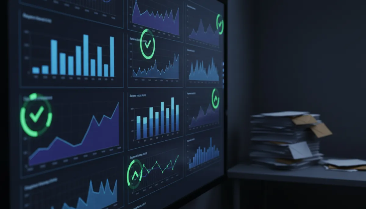 Dashboard showing green indicators while real work piles up unnoticed