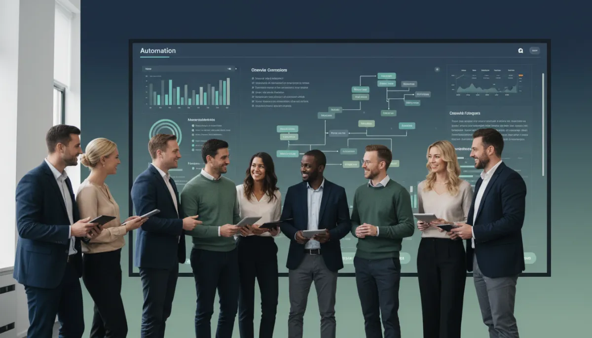 Team confidently using a well-designed automation dashboard