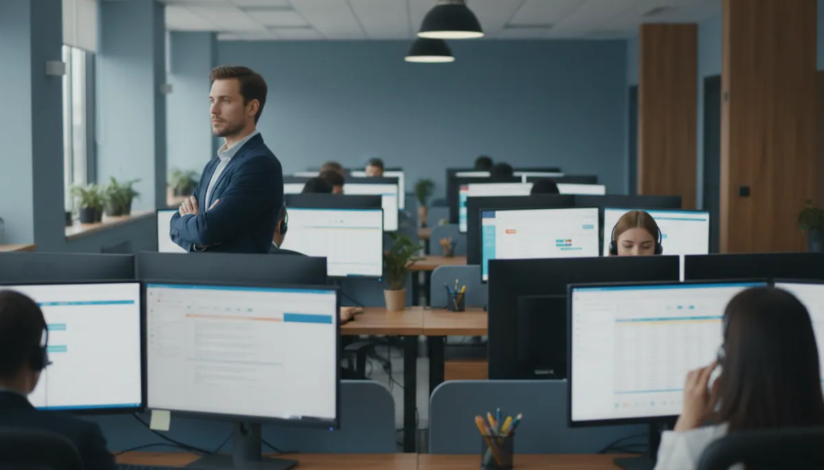 Consultant observing real workflows across multiple tools
