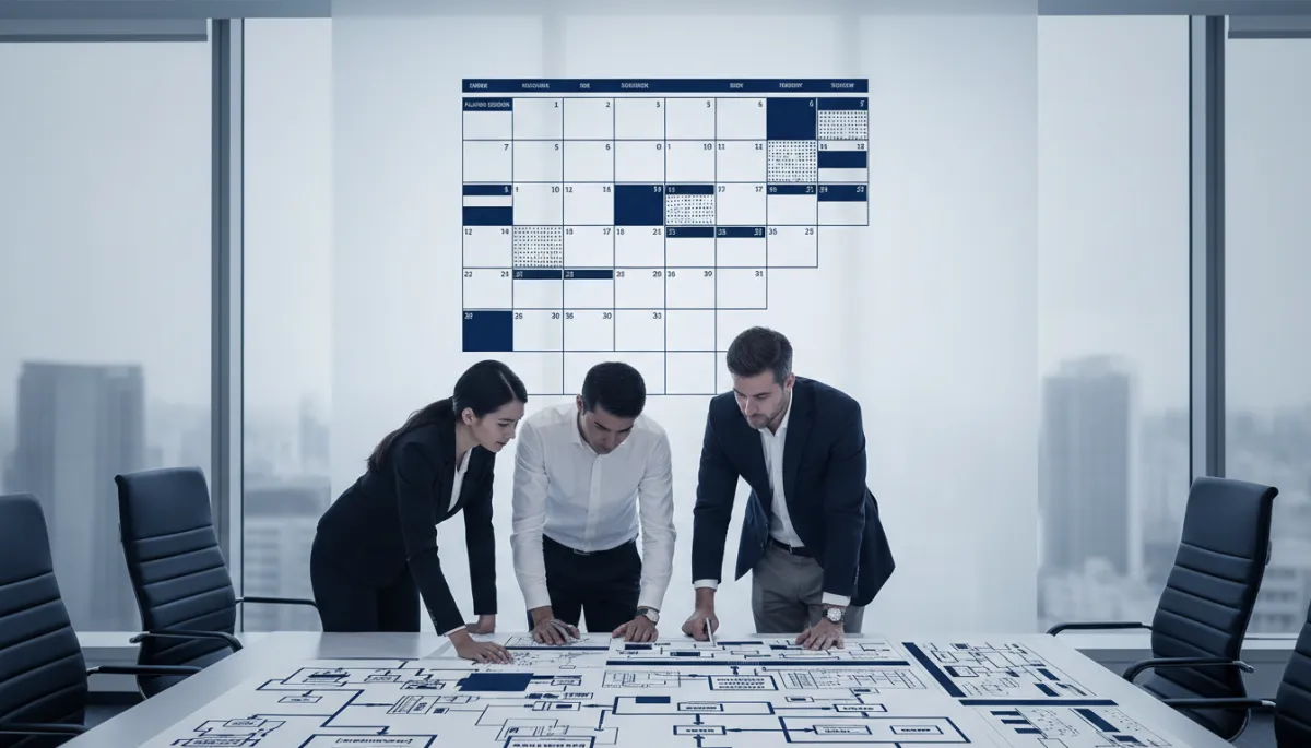 Team planning automation and process improvements using a large wall calendar Team planning automation and process improvements using a large wall calendar