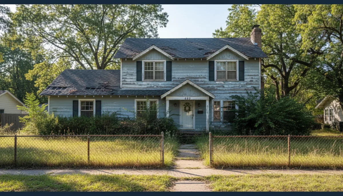 Older single-family home with potential for investment