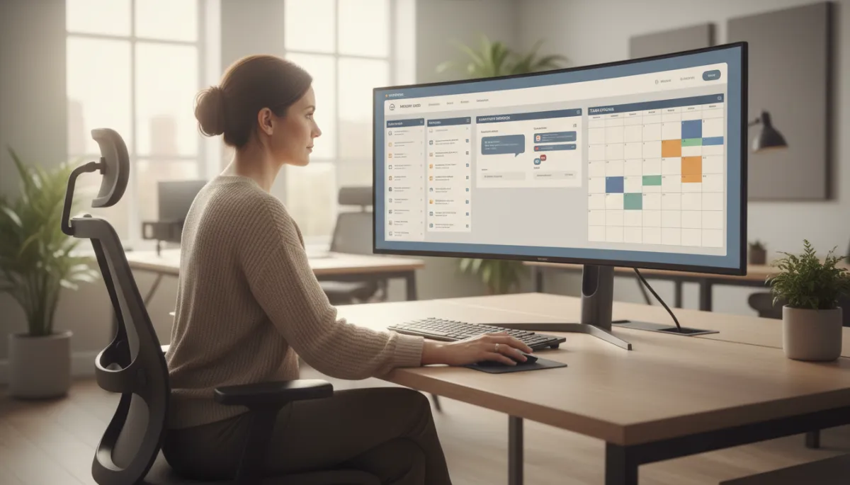 Dispatcher monitoring an AI automation dashboard showing HVAC leads and scheduled jobs