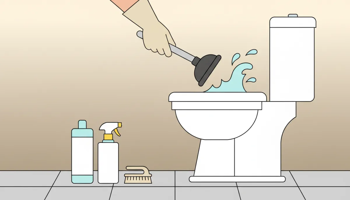 Using a plunger safely to clear a blocked toilet in a Hitchin home Using a plunger safely to clear a blocked toilet in a Hitchin home