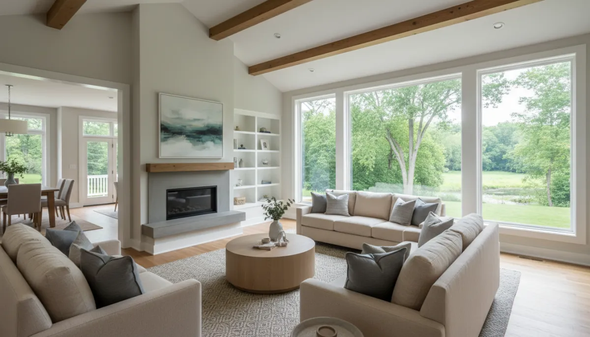 Spacious family room addition seamlessly connected to an existing Jamestown NY home Spacious family room addition seamlessly connected to an existing Jamestown NY home