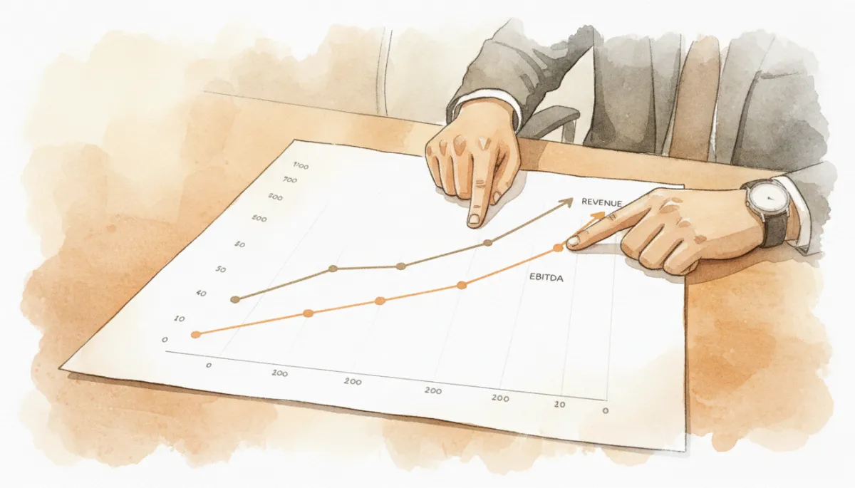 Rising revenue and EBITDA charts supporting a strong sale timing Rising revenue and EBITDA charts supporting a strong sale timing