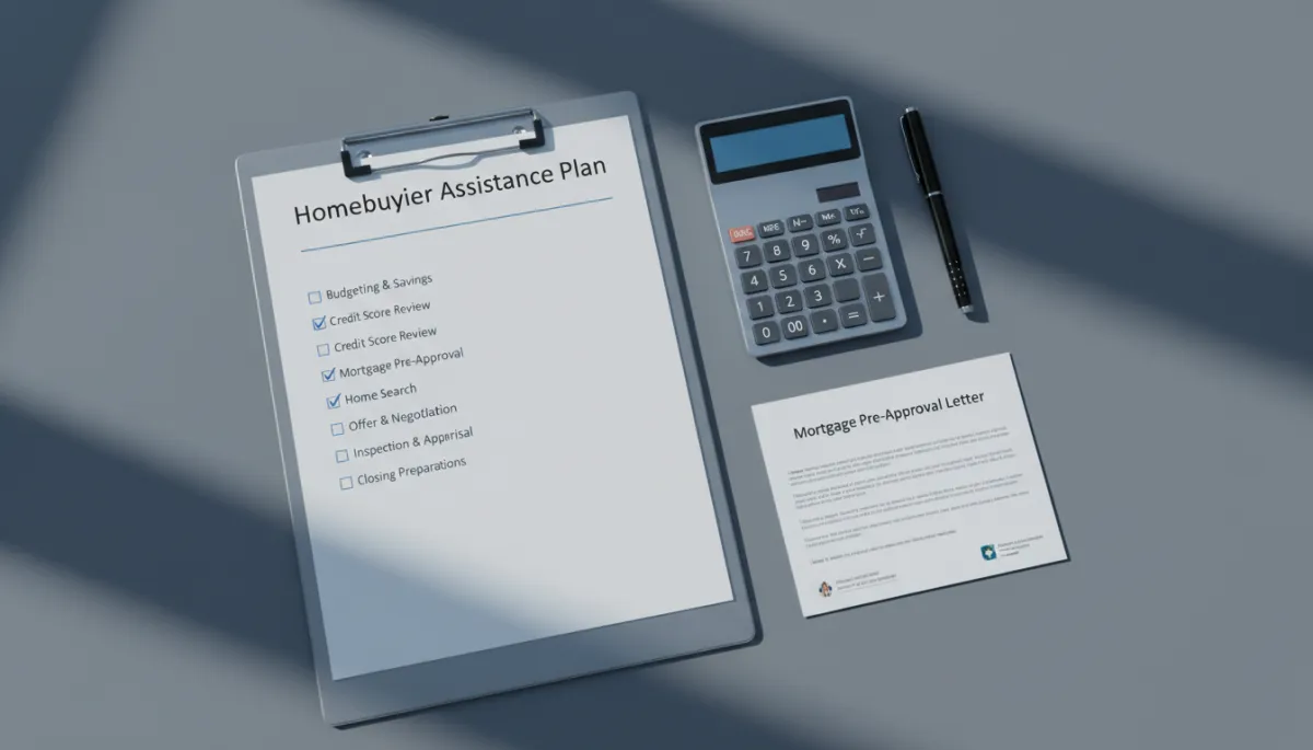 Organized financial preparation checklist for using down payment assistance