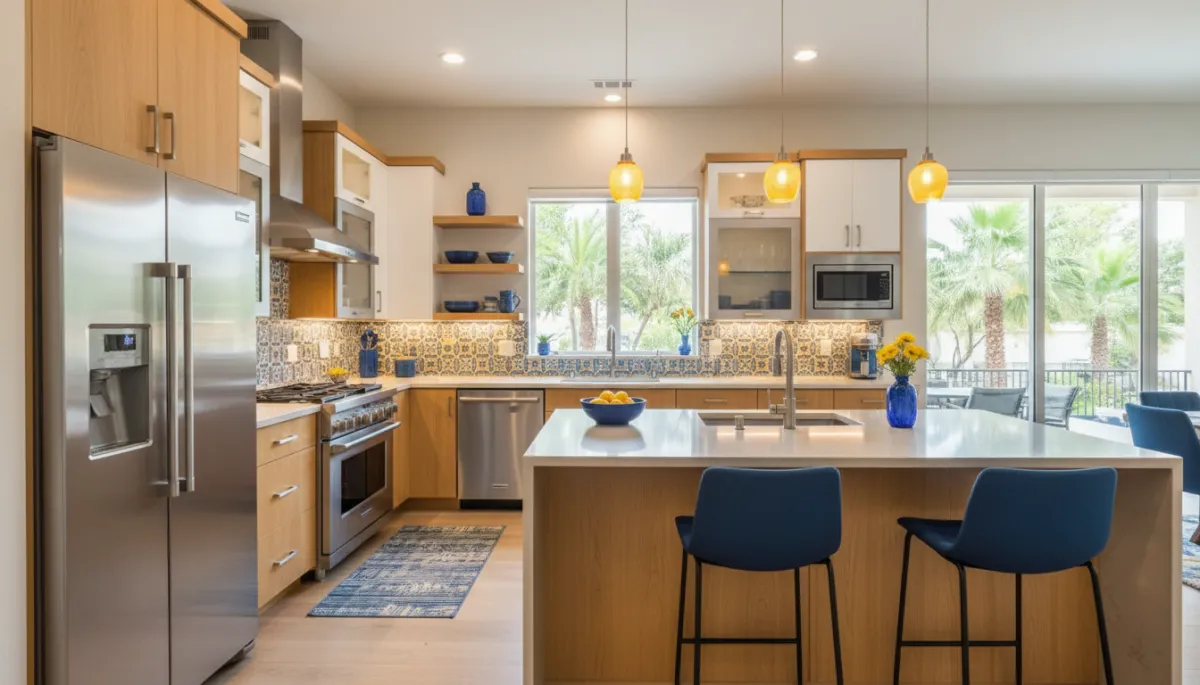 Fully equipped furnished kitchen ready for extended stays