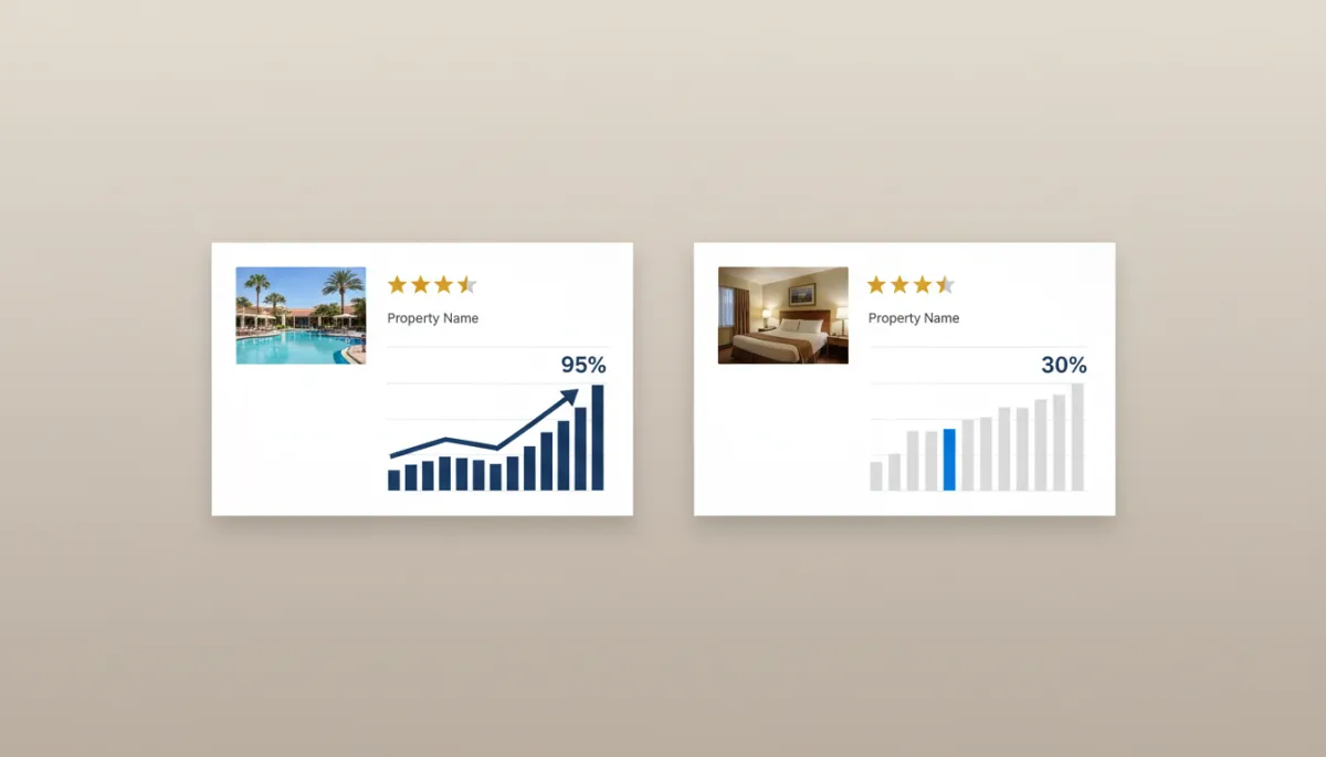 Comparison of properties with different ratings and corresponding occupancy levels