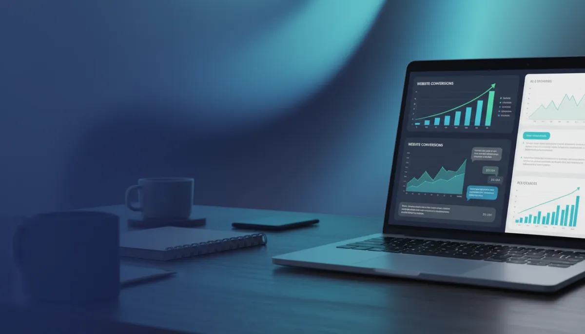 Senior care marketing dashboard showing improved website conversions