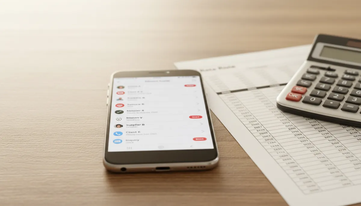 Missed senior care inquiries stacking up next to pricing documents