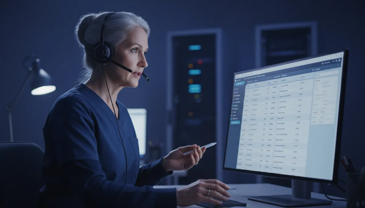 Senior care coordinator providing 24/7 support through a unified inquiry queue