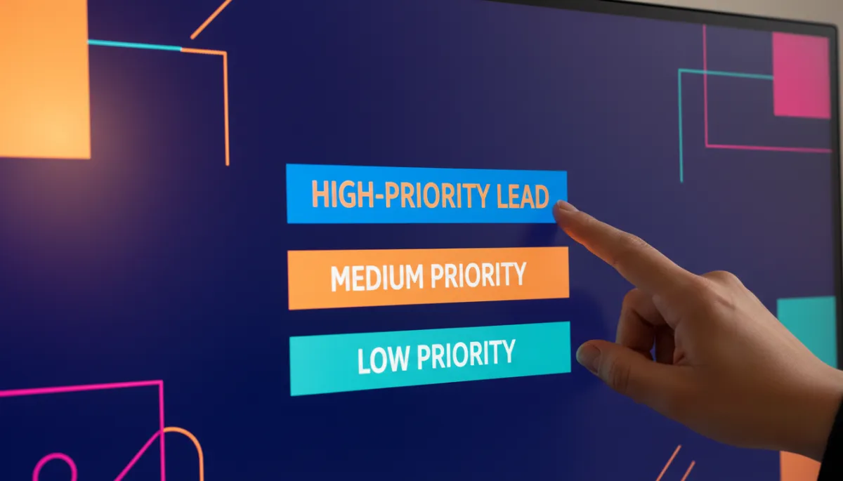 AI lead scoring dashboard highlighting high-priority senior care inquiries