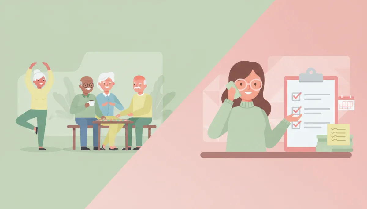 Comparison of senior-focused ad versus adult-daughter-focused ad concepts