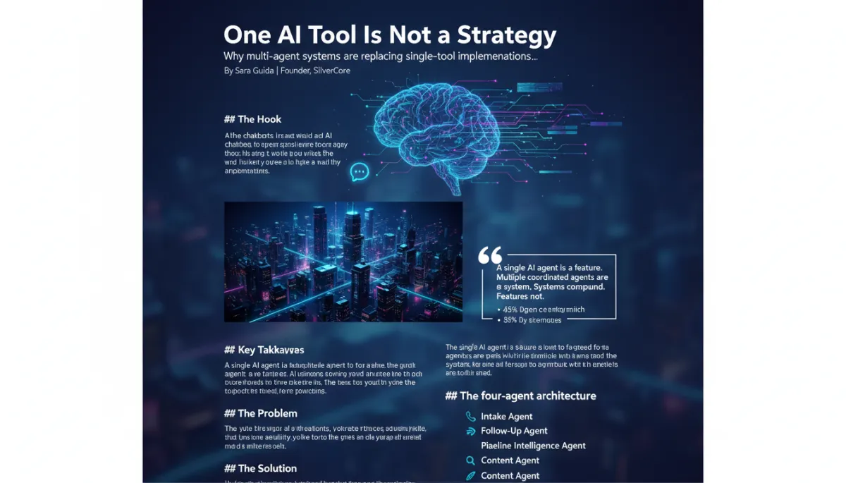 Senior engineer presenting AI system architecture to team