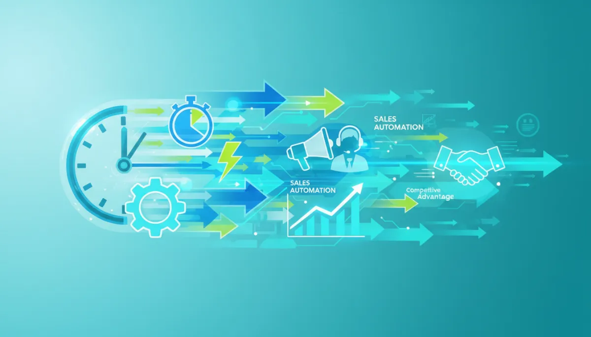 Business professional quickly following up on a new lead