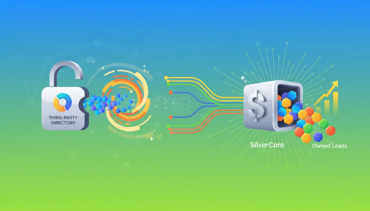 Business owners analyzing a modern dashboard for lead generation