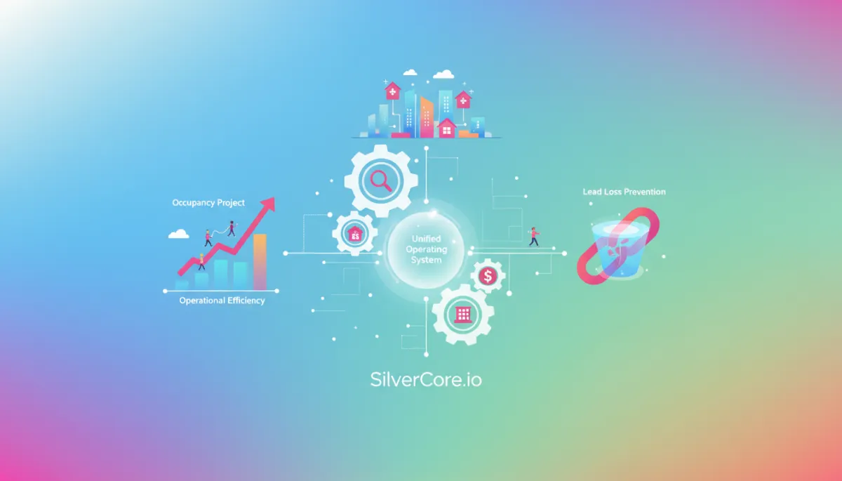 Illustration of a unified operating system for senior care