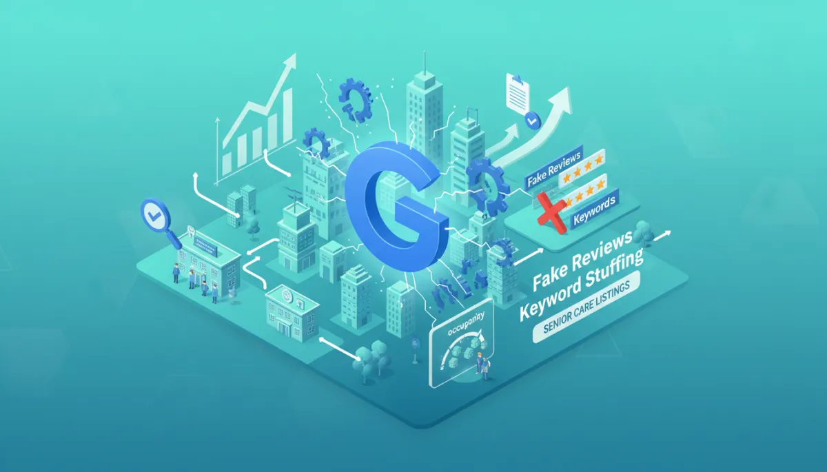 Senior care manager and strategist reviewing Google Business Profile