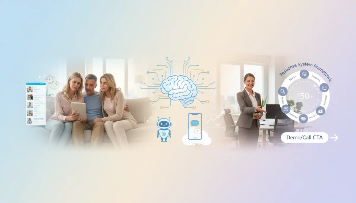 Home care agency owner using AI chat for client inquiries