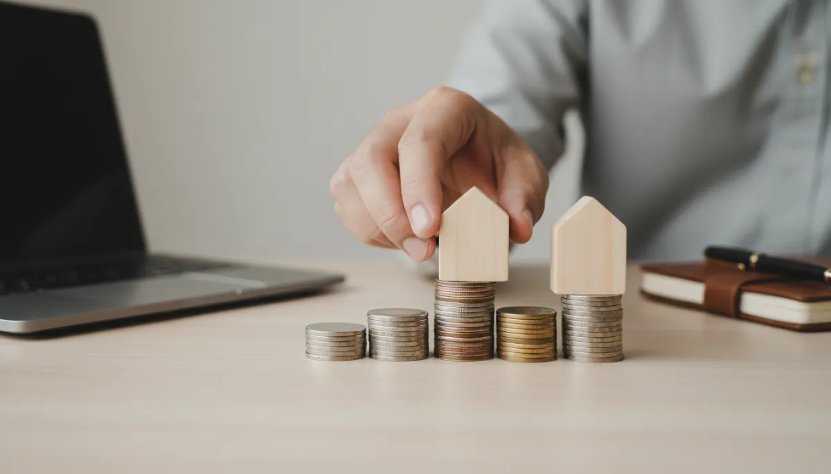 Symbolic view of building wealth through real estate investments