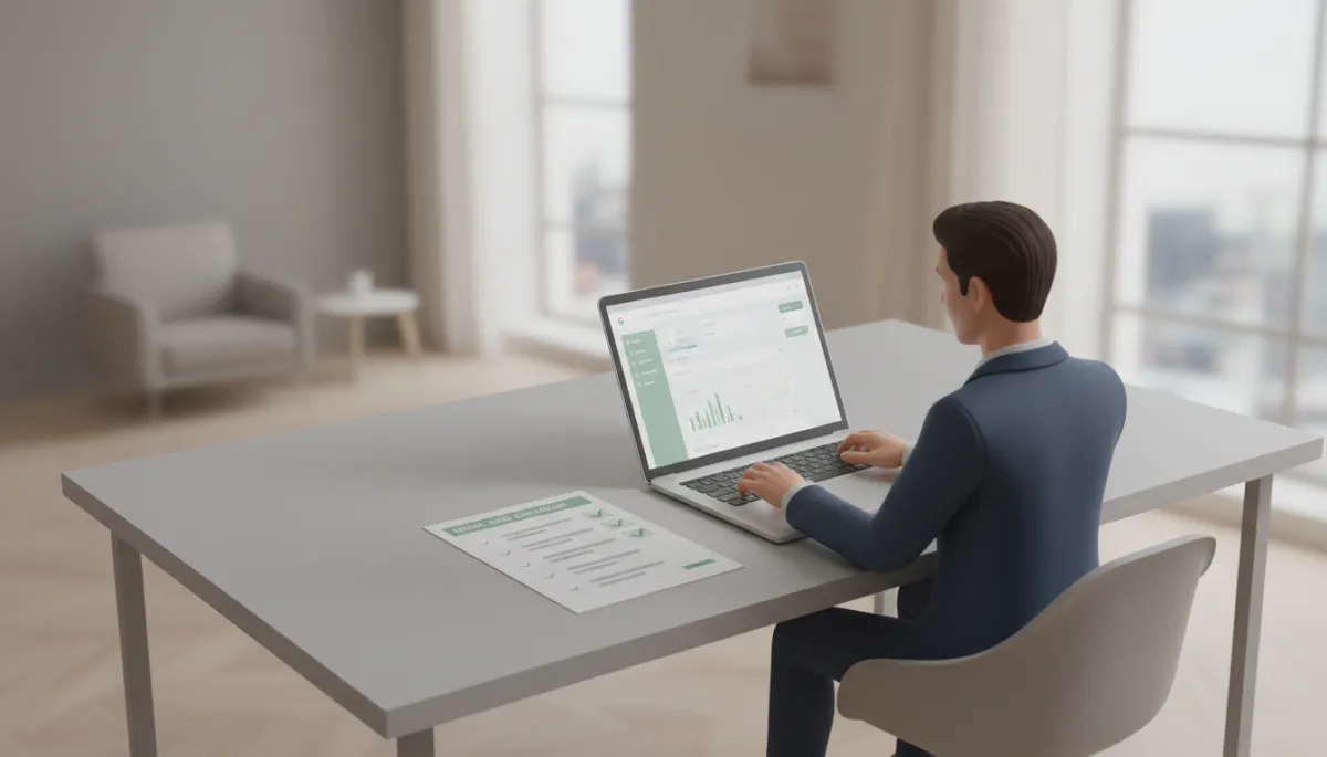 Marketer optimizing a Google Business Profile for local SEO Marketer optimizing a Google Business Profile for local SEO