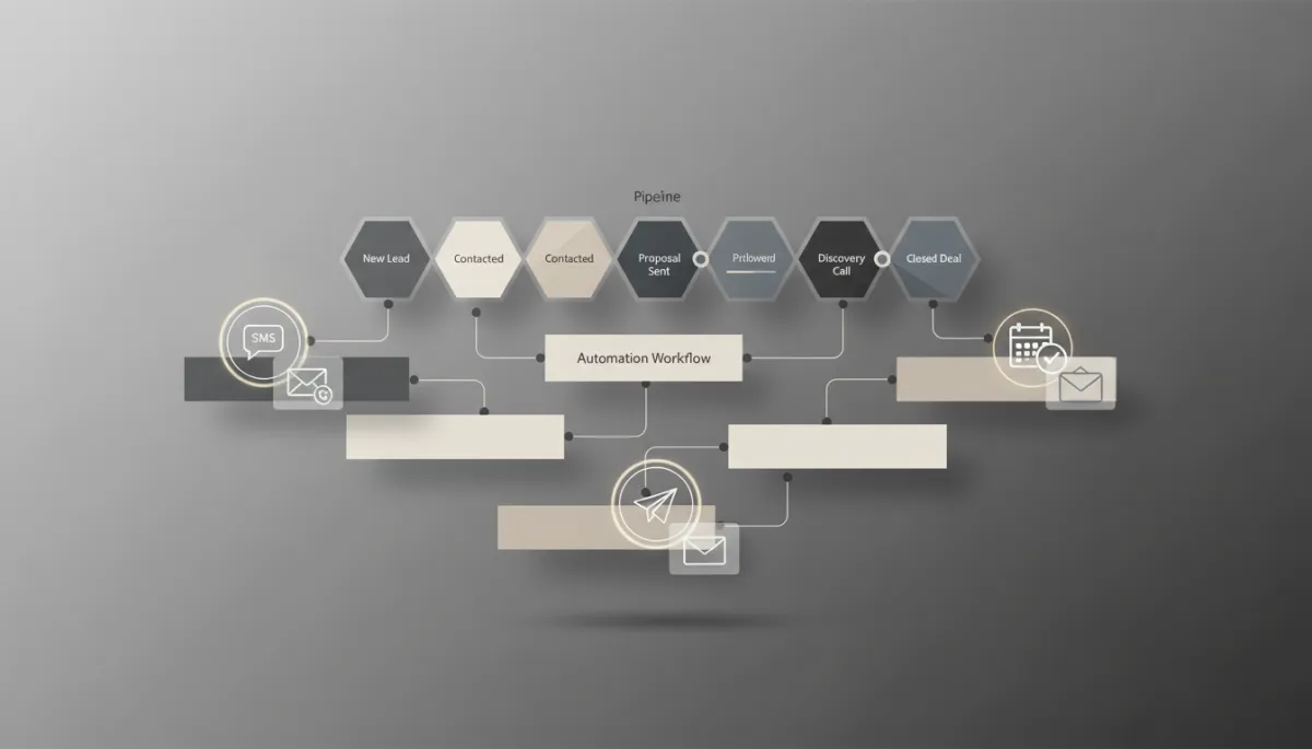 Operational view of CRM pipelines and automation workflows