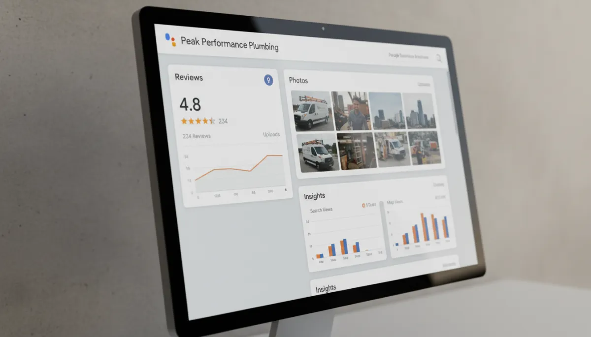 Google Business Profile dashboard for a Calgary business