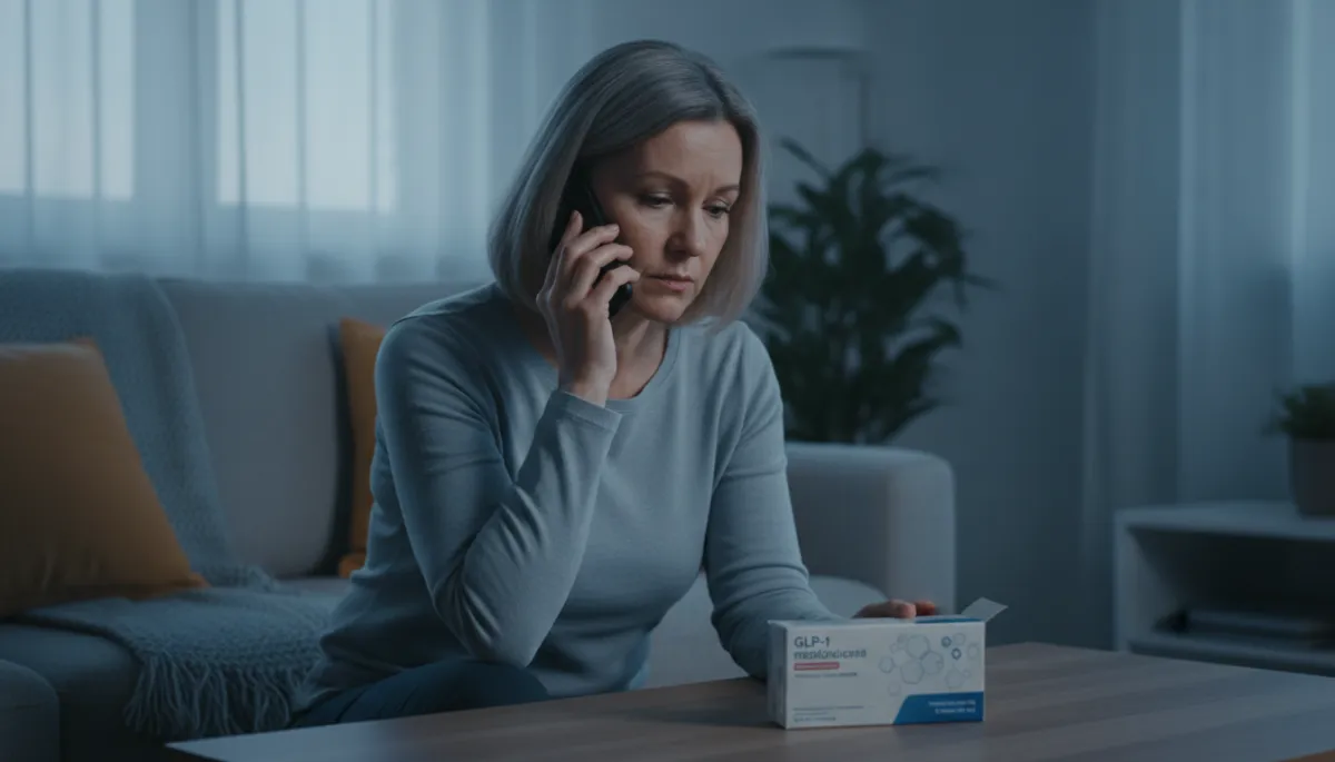 Person calling their doctor about GLP-1 medication concerns