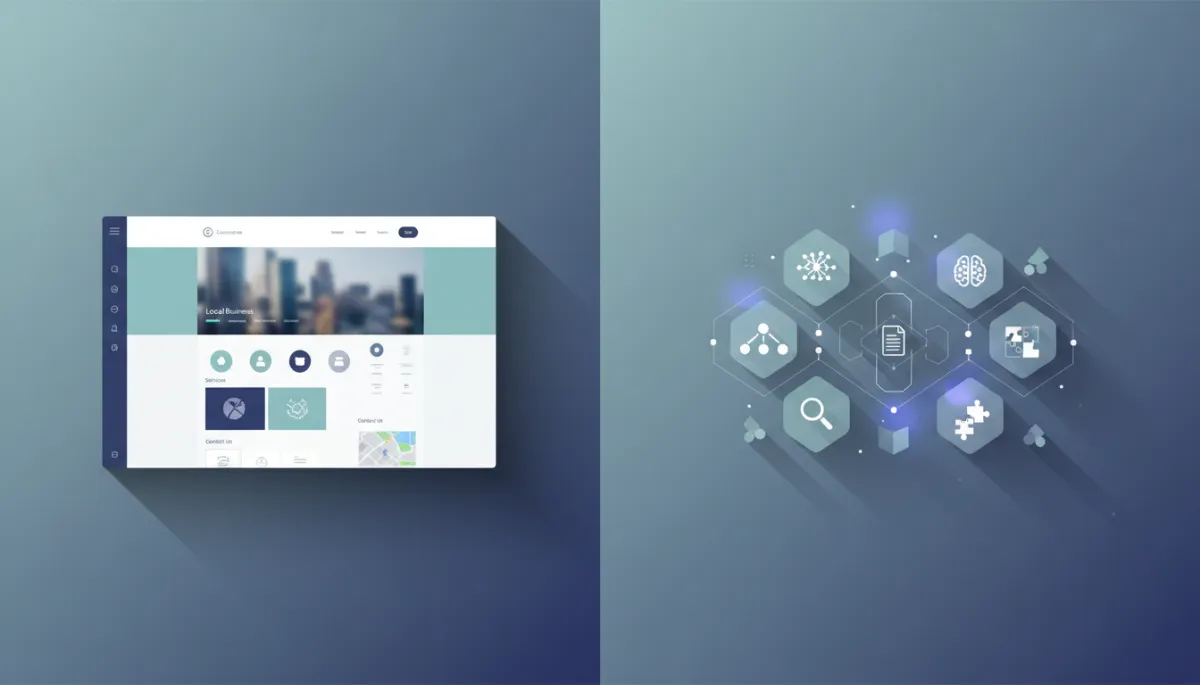 Local business website paired with structured data and AI understanding Local business website paired with structured data and AI understanding