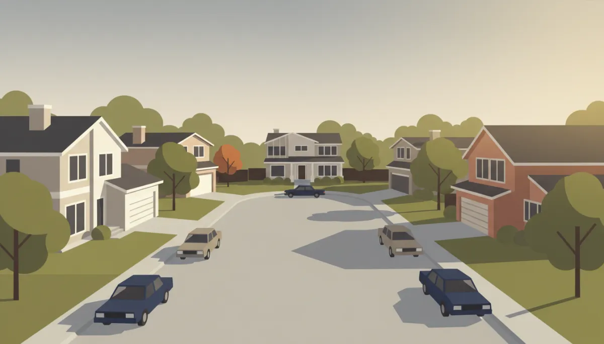 Professional street view of a Conejo Valley residential cul‑de‑sac