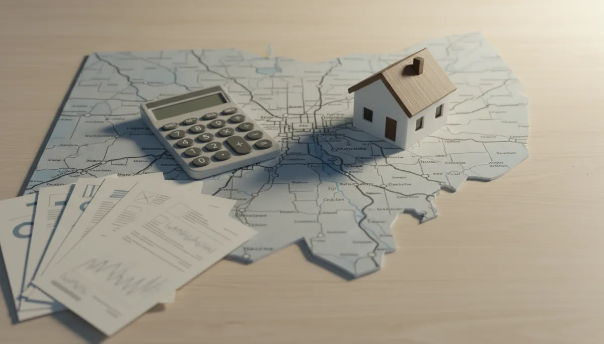 Ohio map and homebuying documents representing statewide assistance programs Ohio map and homebuying documents representing statewide assistance programs
