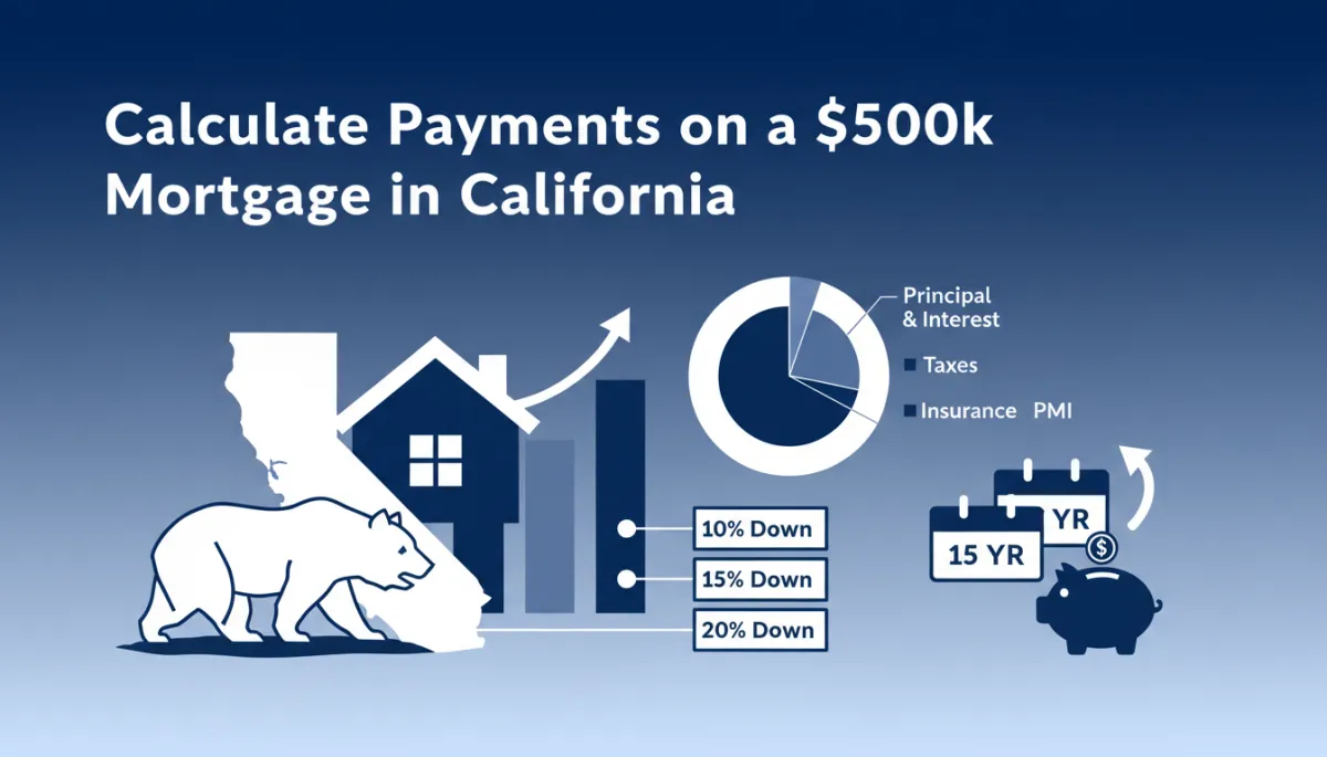 Calculate Payments on a $500k Mortgage in California