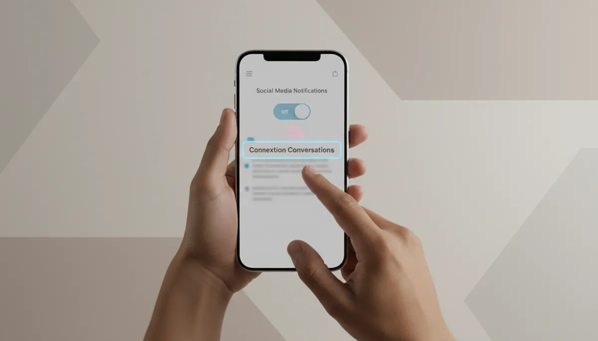 Marketer disabling non-essential notifications so client conversations stand out