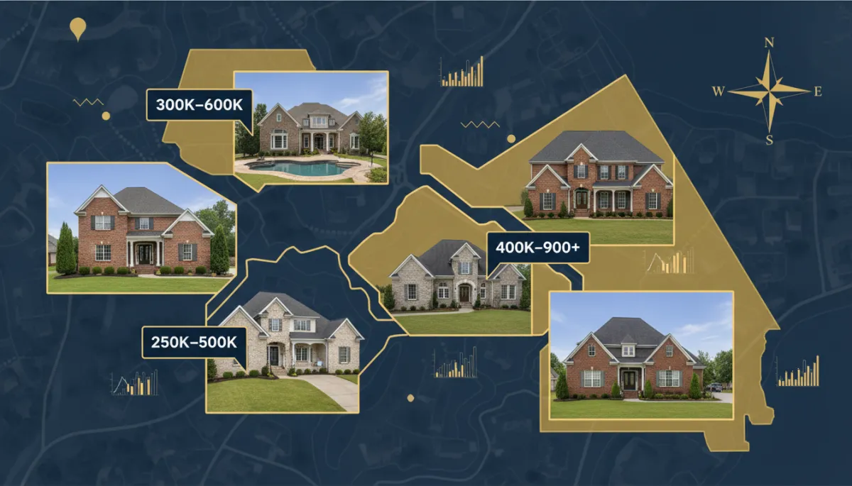 Hoover Alabama neighborhoods with typical 2026 home price ranges