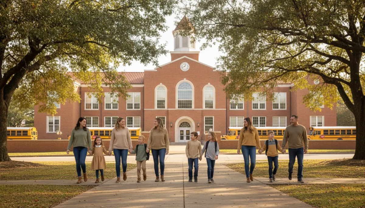 Photorealistic scene near a Hoover AL elementary school