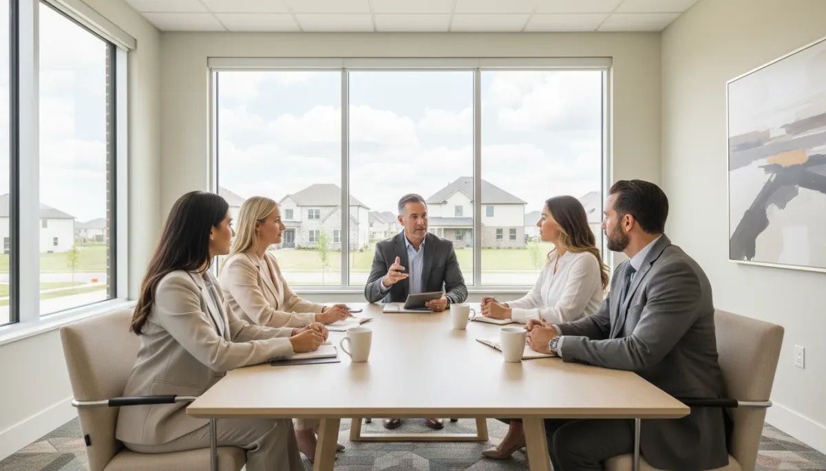 New real estate agents being trained by a broker in Hoover Alabama