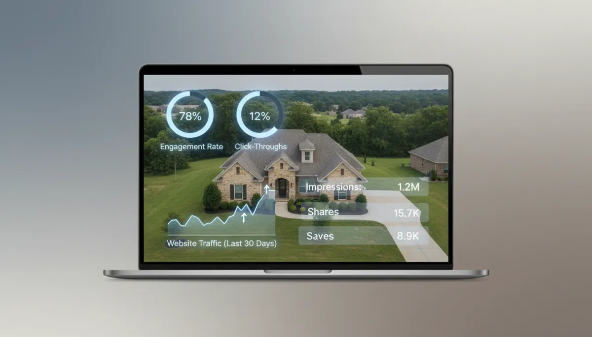 Drone and professional photography analytics for a Hoover Alabama home listing