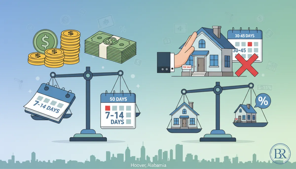 Cash Offer vs Traditional Sale in Hoover AL 2026