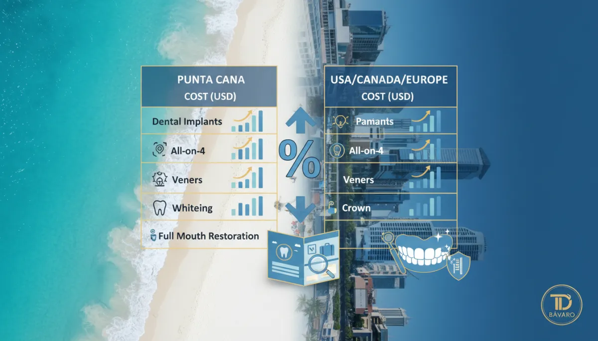 Dental Costs: Punta Cana vs. USA, Canada, Europe