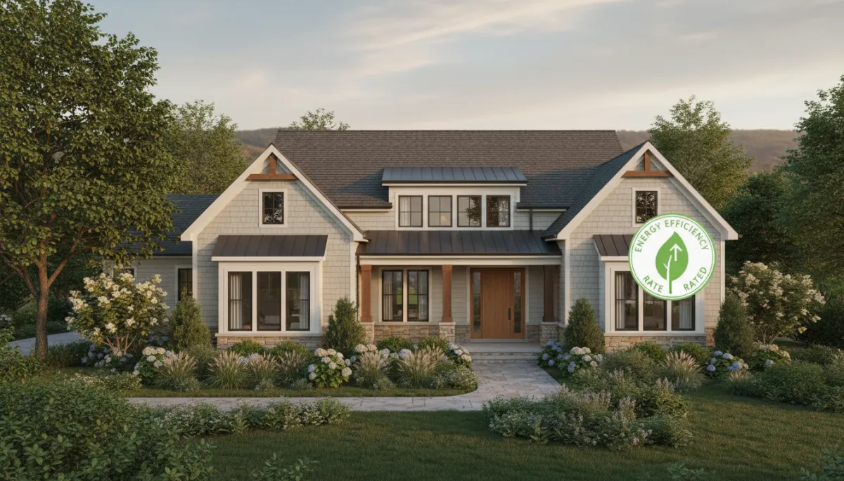 3d render of an energy-efficient Pennsylvania home with attractive insulated siding