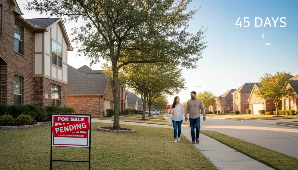 Real estate agent explaining days on market trends to Houston home sellers