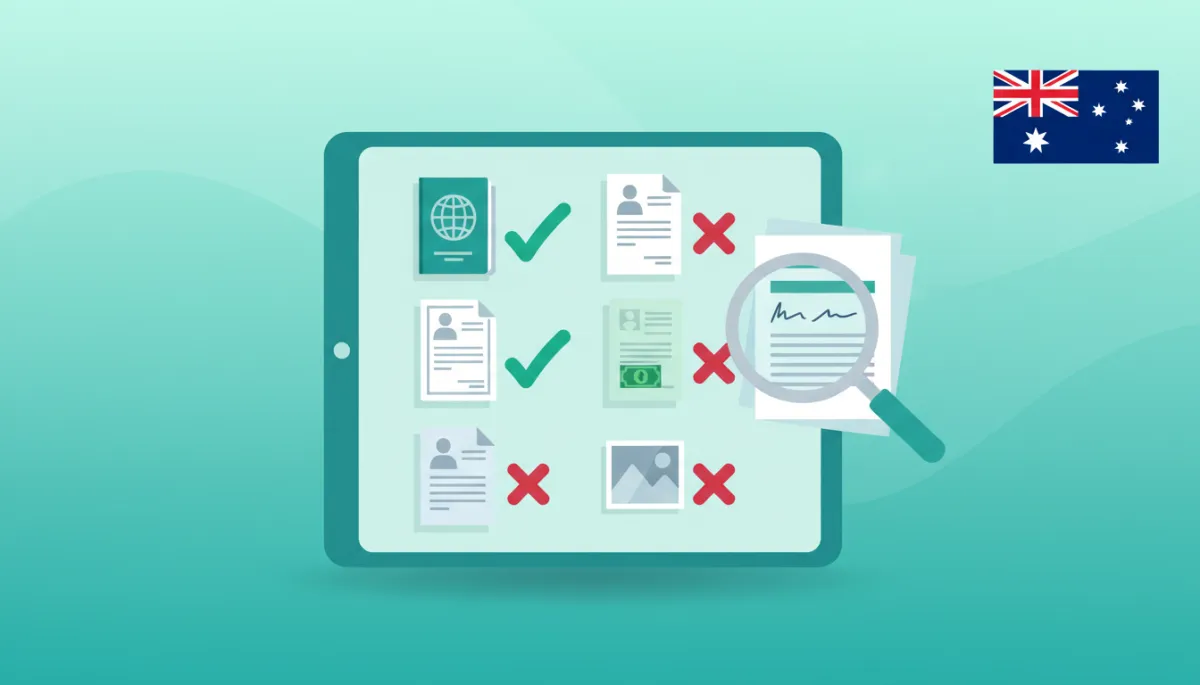 Illustration of a checklist used to avoid incomplete student visa documentation Illustration of a checklist used to avoid incomplete student visa documentation