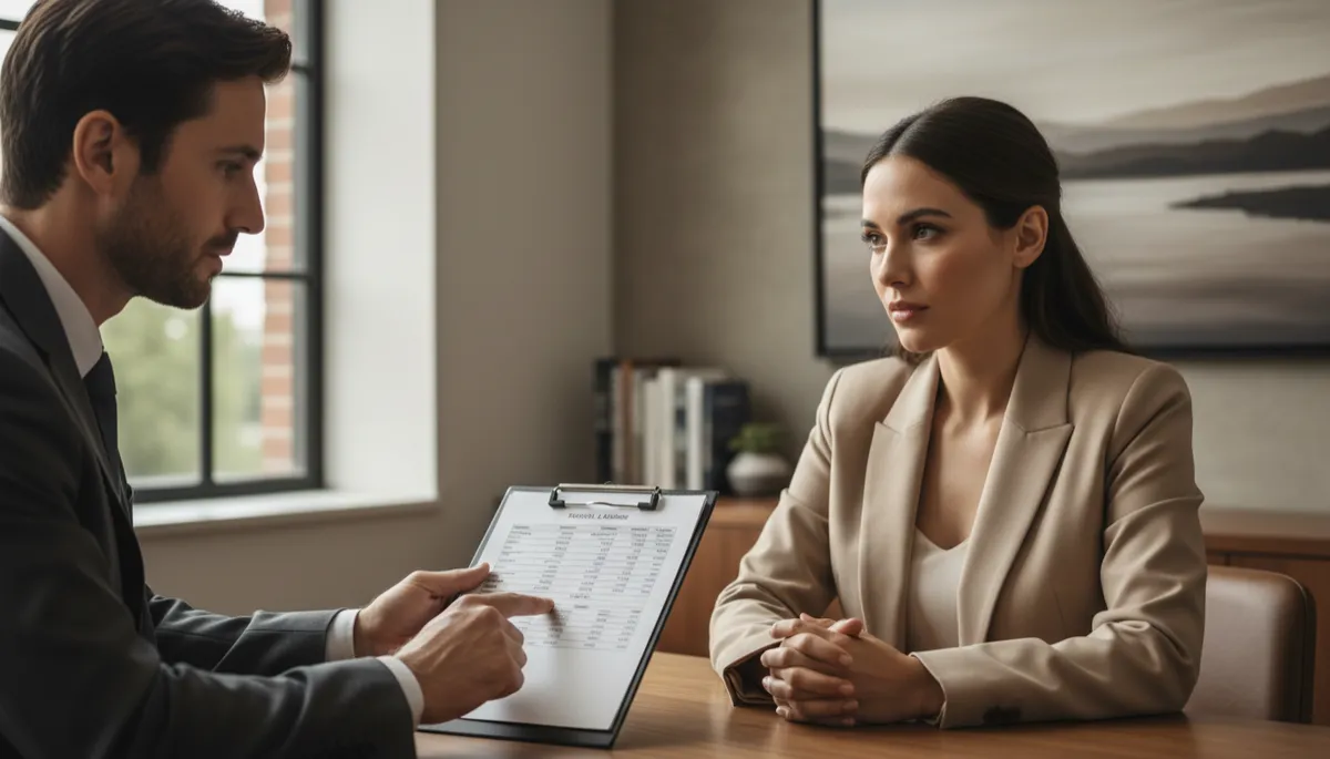 Advisor explaining EBITDA and add-backs to a business owner