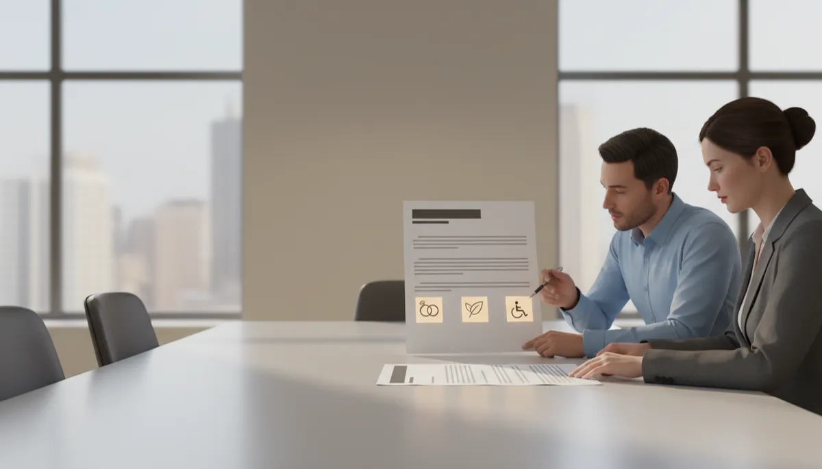 Business owner reviewing partnership risk protections with a legal advisor Business owner reviewing partnership risk protections with a legal advisor