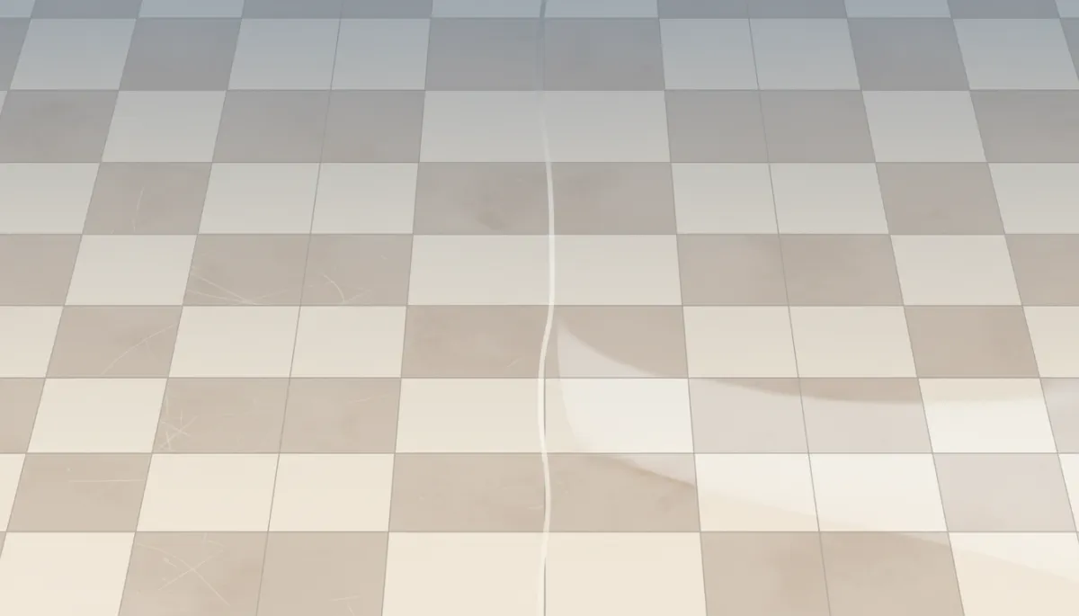 Before and after comparison of serviced luxury vinyl tile flooring