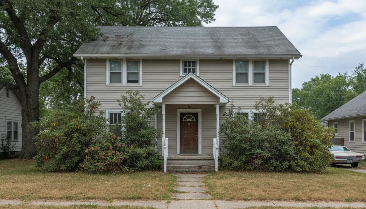 Dated but promising house in a desirable neighborhood, ideal for flipping